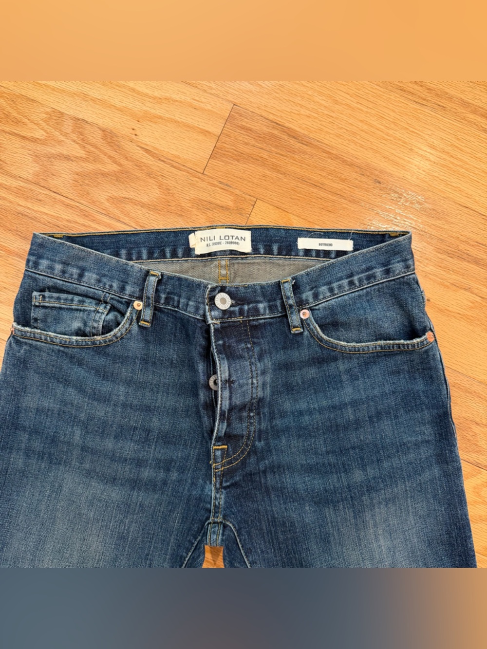 Nili Lotan Indigo Blue Boyfriend Jeans